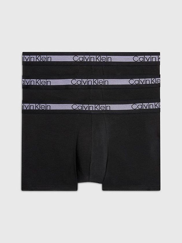 Calvin Klein USA 3 Pack – Cooling Mens Trunks Black 9683024-SD